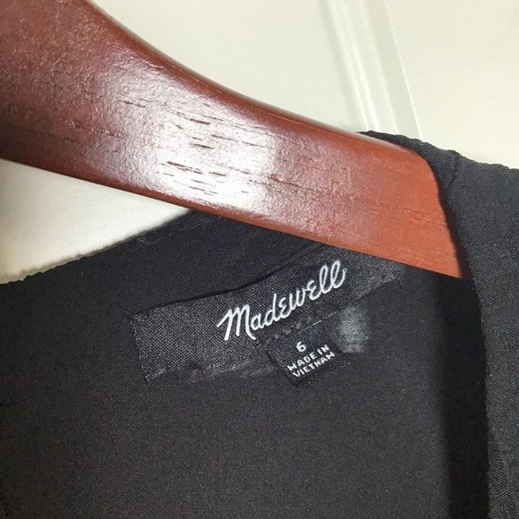 Madewell Puff Sleeve Black Dress Size 6. - Picture 7 of 7